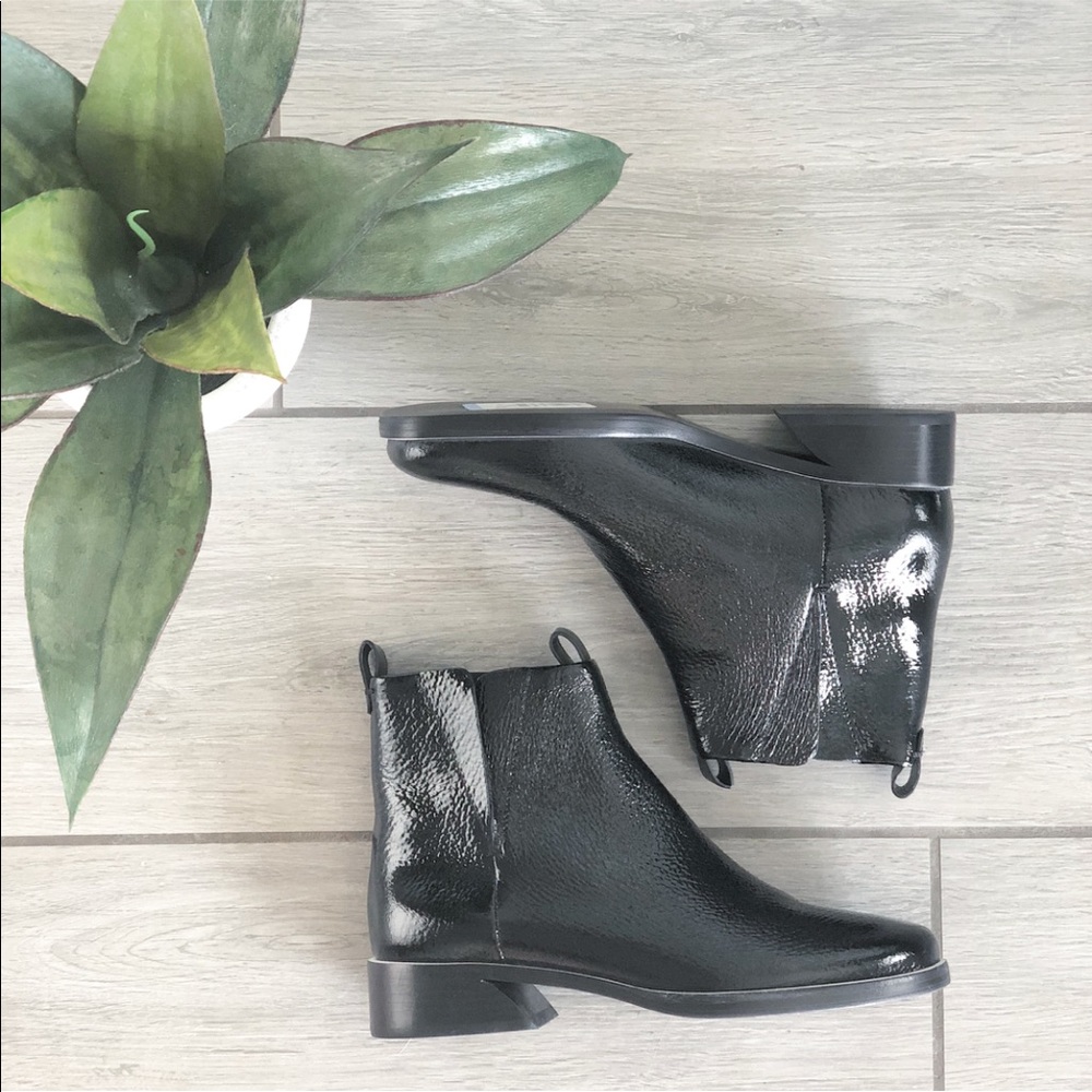 Mercedes Castillo Xandra Patent Leather Ankle Boot
